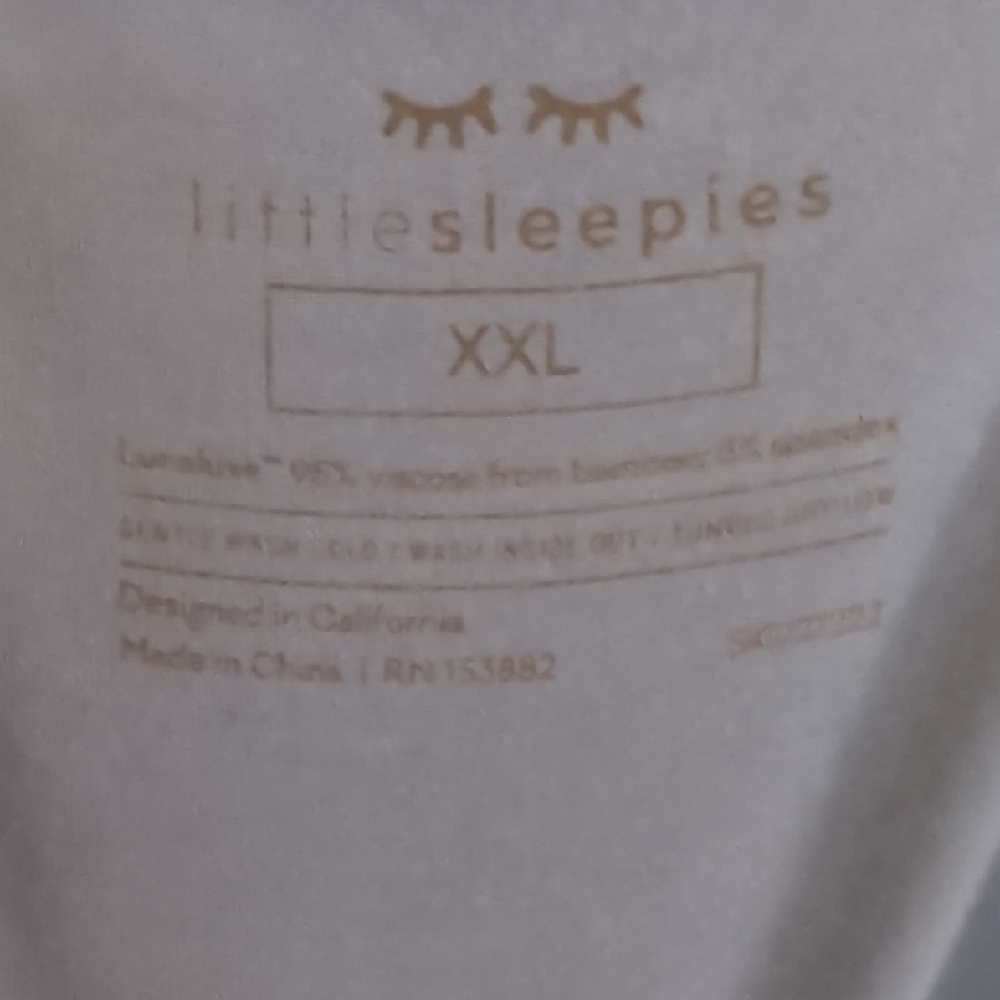 Little Sleepies Women's Bamboo Viscose Perfect Pocket Tee-Stormy - Picture 2 of 3